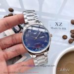 Perfect Replica Longines Blue Face Stainless Steel Band 39mm Men's Watch
